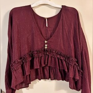 Shimmering Free People top